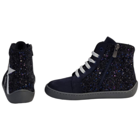 Dětské barefoot boty beBare 3485SA Navy