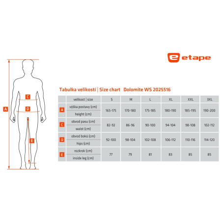 Pánské kalhoty Etape Dolomite WS