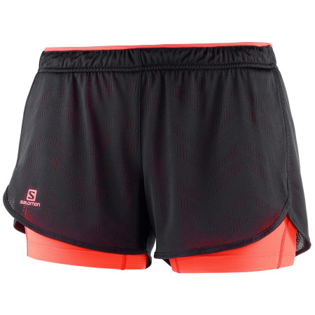 Dámské kraťasy Salomon Agile 2in1 Short W-black fiery coral