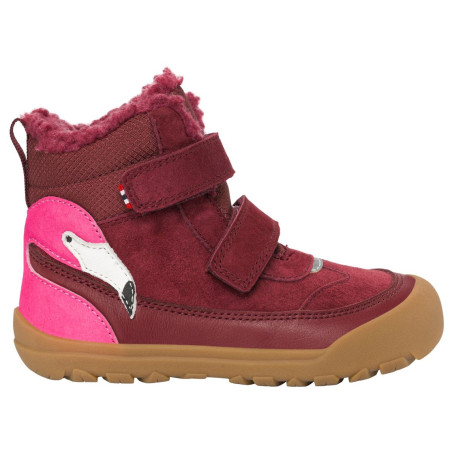 Dětské zimní boty Viking Outdoor Footwear Alv Barefoot Paw Warm WP 2V Burgundy