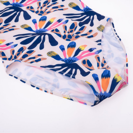 Dětské plavky Aquawave Salava Jr - Summer Beige Flower Print