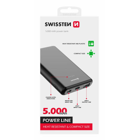 Powerbanka Swissten Power Line 5000 mAh
