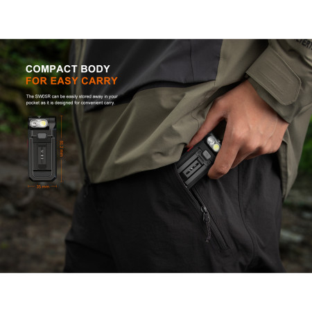 Kapesní baterka Fenix SW05R-RED