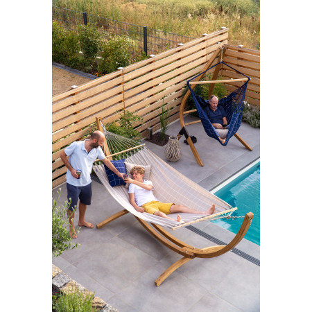 Houpací síť s tyčemi La Siesta Alisio Double