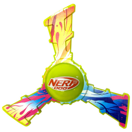 Hračka pro psa Nerf Dog Color Grip Tri Flyer 20 cm