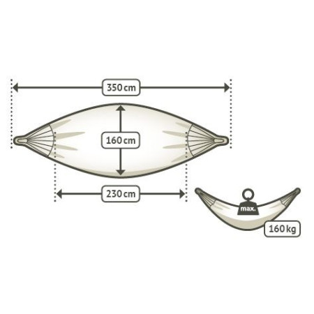 Houpací síť La Siesta Brisa Double BRH16R