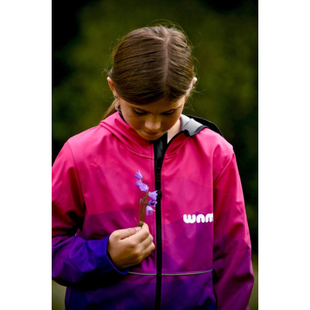 Dětská softshellová bunda WAMU Mozaika purple