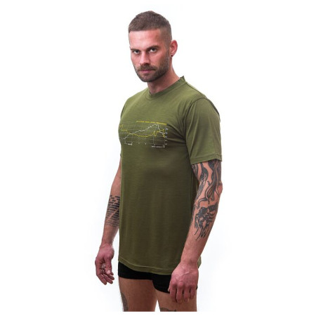 Pánské triko Sensor Merino Wool Active PT Track (short sleeve)
