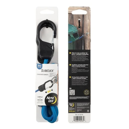 Upínací guma Nite Ize Slide Lock Carabiner Bungee 36"