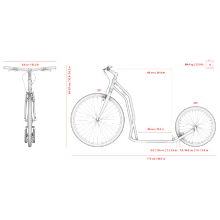 Koloběžka Yedoo Yedoo Around the World 2620