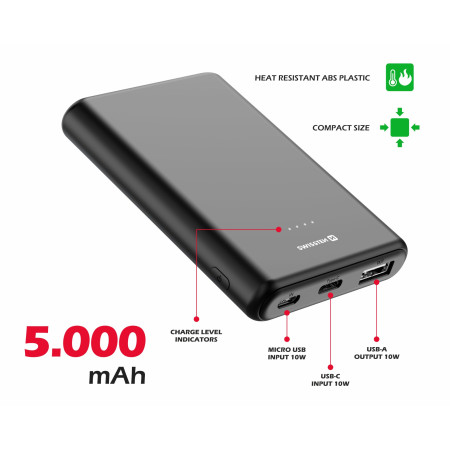 Powerbanka Swissten Power Line 5000 mAh