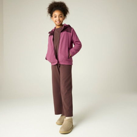 Dětská mikina Regatta Myla Hybrid Jacket Fig/Violet
