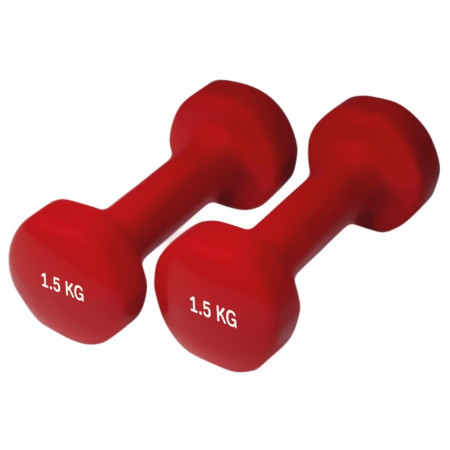 4camping.cz - Činky Yate neopren 1.5kg/pár - červená