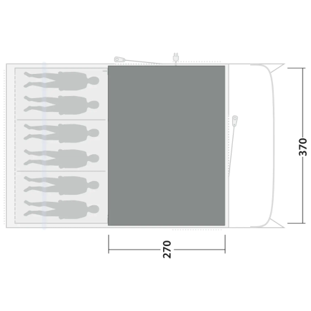 Koberec ke stanu Outwell Cozy Carpet Denver 6