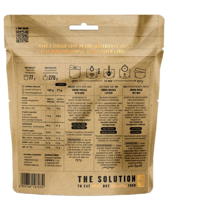 Hlavní jídlo Lyo food Organická Chana Masala 270g