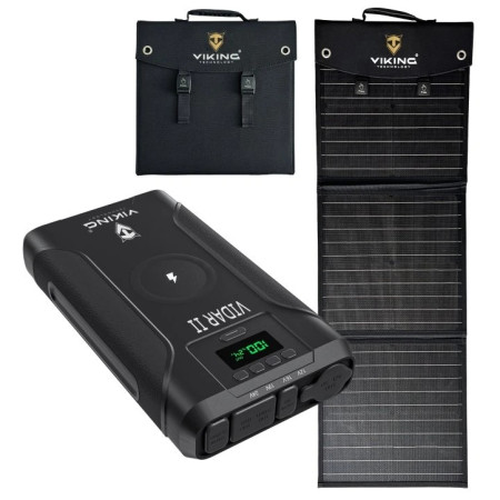Set Viking Technology powerbanka Viking VIDAR II a solární panel Viking L60 PD