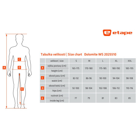 Pánské kalhoty Etape Dolomite 2.0