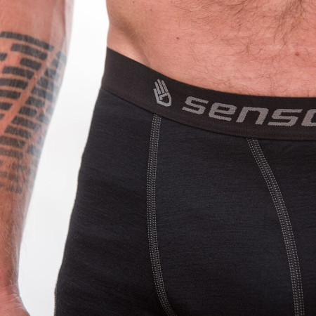 Boxerky Sensor Merino Wool Active černé