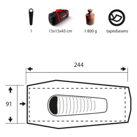 Turistický stan Trimm Solo Sand