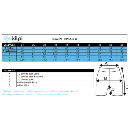 Dámské cyklistické kraťasy Kilpi Trackee-W
