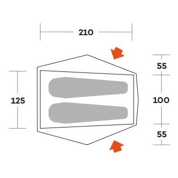 Turistický stan Ferrino Blow 2