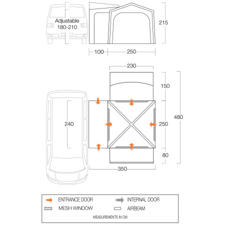 Předstan Vango Versos Air Low