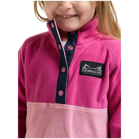 Dětská mikina Didriksons Monte Kids Half Bu 6 Cactus Pink