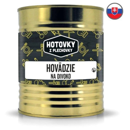 Hlavní jídlo Hotovky z plechovky Hovězí pečínka 800g