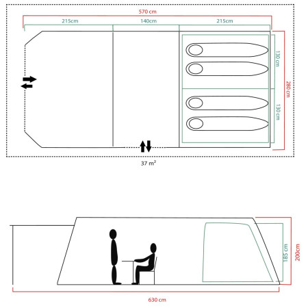 Rodinný stan Coleman Fastpitch Victoria Falls 4