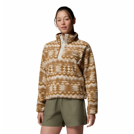 Dámská mikina Columbia Helvetia™ II Printed Cropped Half Snap