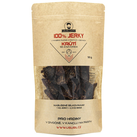 Jerky Usušil & Syn 100% Krůtí se zázvorem 50 g