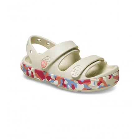 Dětské sandály Crocs Crocband Cruiser Glow Confetti Band Sandal Summit White/Guava