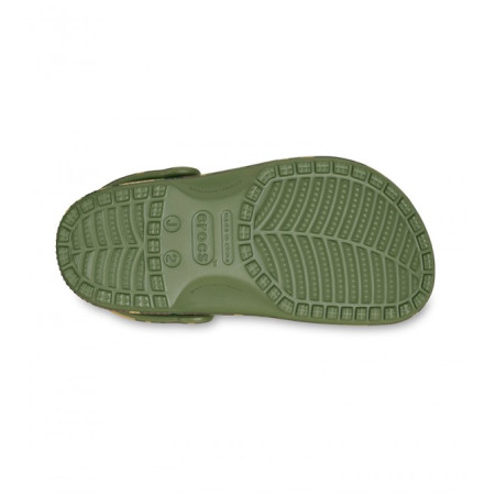 Dětské pantofle Crocs Classic Camouflage Clog Army Green/Multi