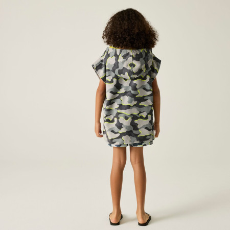 Dětské pončo Regatta Kids Towel Robe DrkStrmCamo