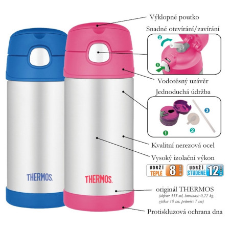 Dětská termoska Thermos Funtainer - motýl