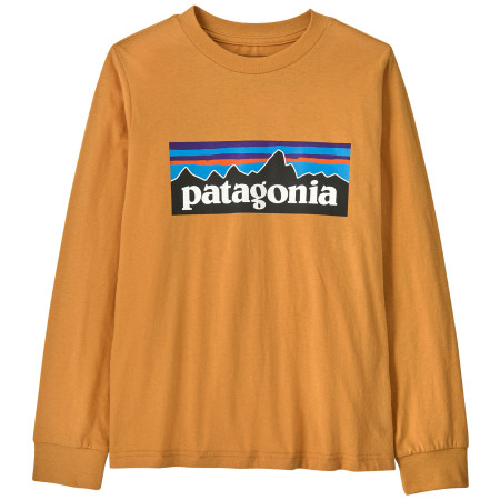 Dětské triko Patagonia K's L/S P-6 Logo T-Shirt - Dried Mango