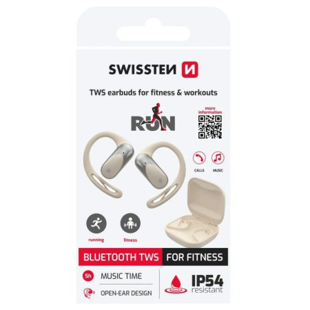 Bezdrátová sluchátka Swissten TWS earbuds for fitness & workouts
