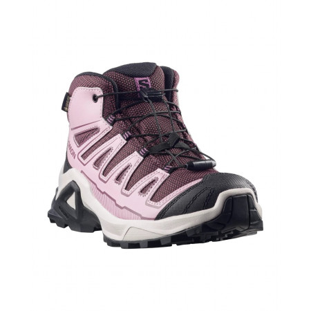 Dětské boty Salomon X Ultra Mid Gtx J Huckleberry-Dawn Pink-Concord Grape