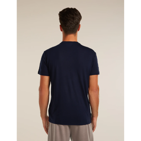 Pánské funkční triko Icebreaker Merino Blend Core SS Tee Canoe Companions