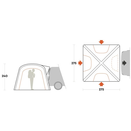 Autostan Ferrino Wanderer Trunk Tent