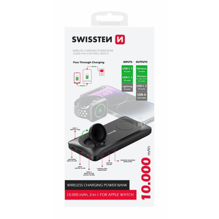 Powerbanka Swissten POWER BANK 10000 mAh 2v1