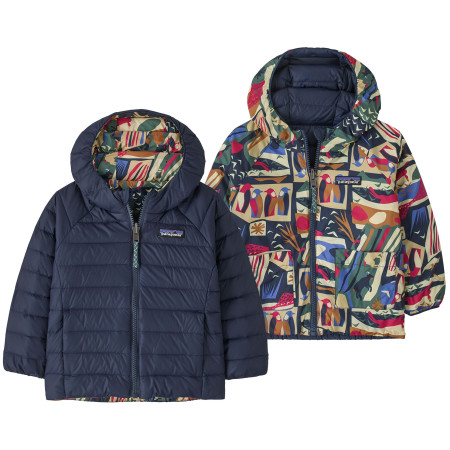 Dětská bunda Patagonia Baby Reversible Down Sweater Hoody - LCNE