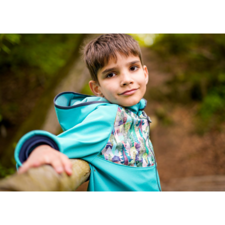 Dětská softshellová bunda Unuo bunda s fleecem vzor