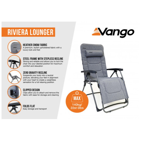 Židle Vango Riviera Lounger