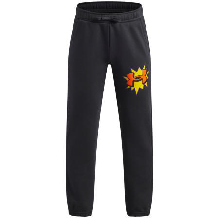 Dětské kalhoty Under Armour UA B Rival FLC Graphics Jgr Anthracite