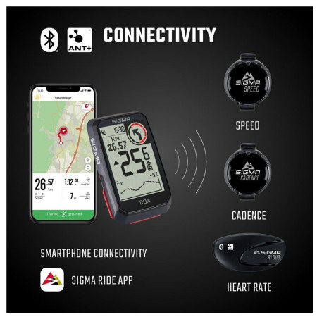Cyklocomputer Sigma Rox 4.0 HR SET