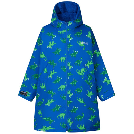 Dětský nepromokavý kabát Regatta Junior Changing Robe Olymp Blue Dino