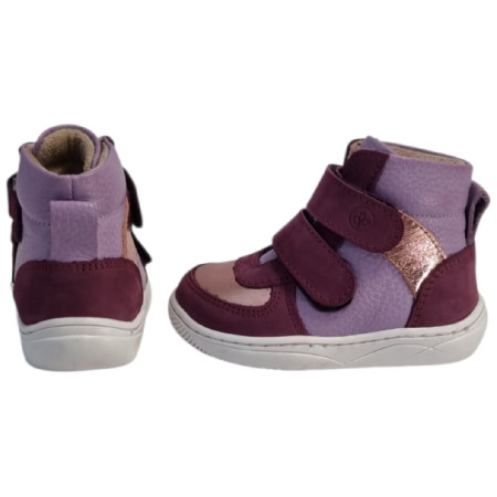 Dětské barefoot boty beBare 3485SA Purple
