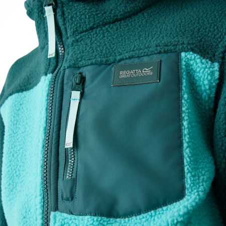 Dětská funkční mikina Regatta Junior Frankie Warm Fleece Mediterranea/Turquoise