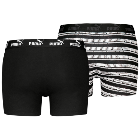 Pánské boxerky Puma Elements Striped Boxers 2P
